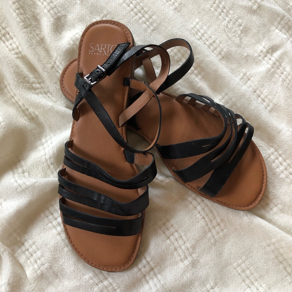 Franco Sarto Leather Sandals EUC
